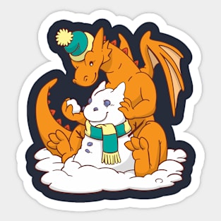 Dragon's Snow Day Sticker